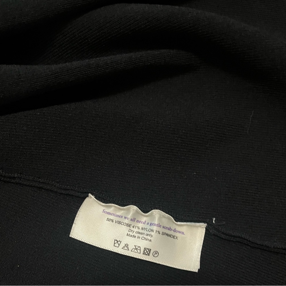 MM Lafleur The Merritt Wrap Jardigan blazer black size medium - Picture 9 of 13